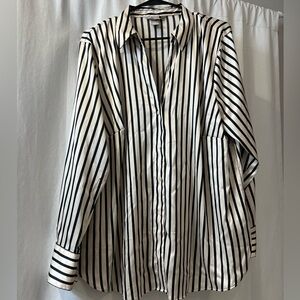 Satin striped blouse